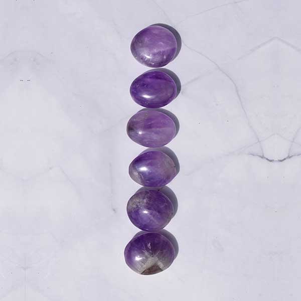 Amethyst Crystal Palm Stone-10