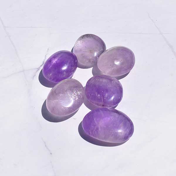 Amethyst Crystal Palm Stone-3