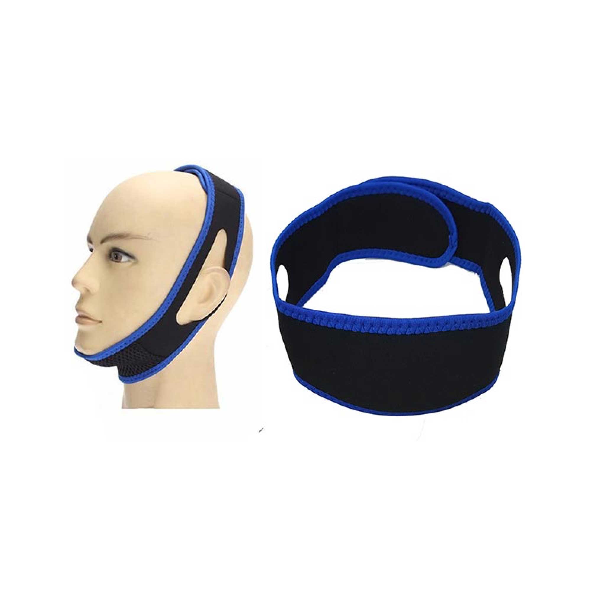 Anti Snoring Aid Adjustable Chin Strap - Jaw Brace Sleeping Aid Device-1