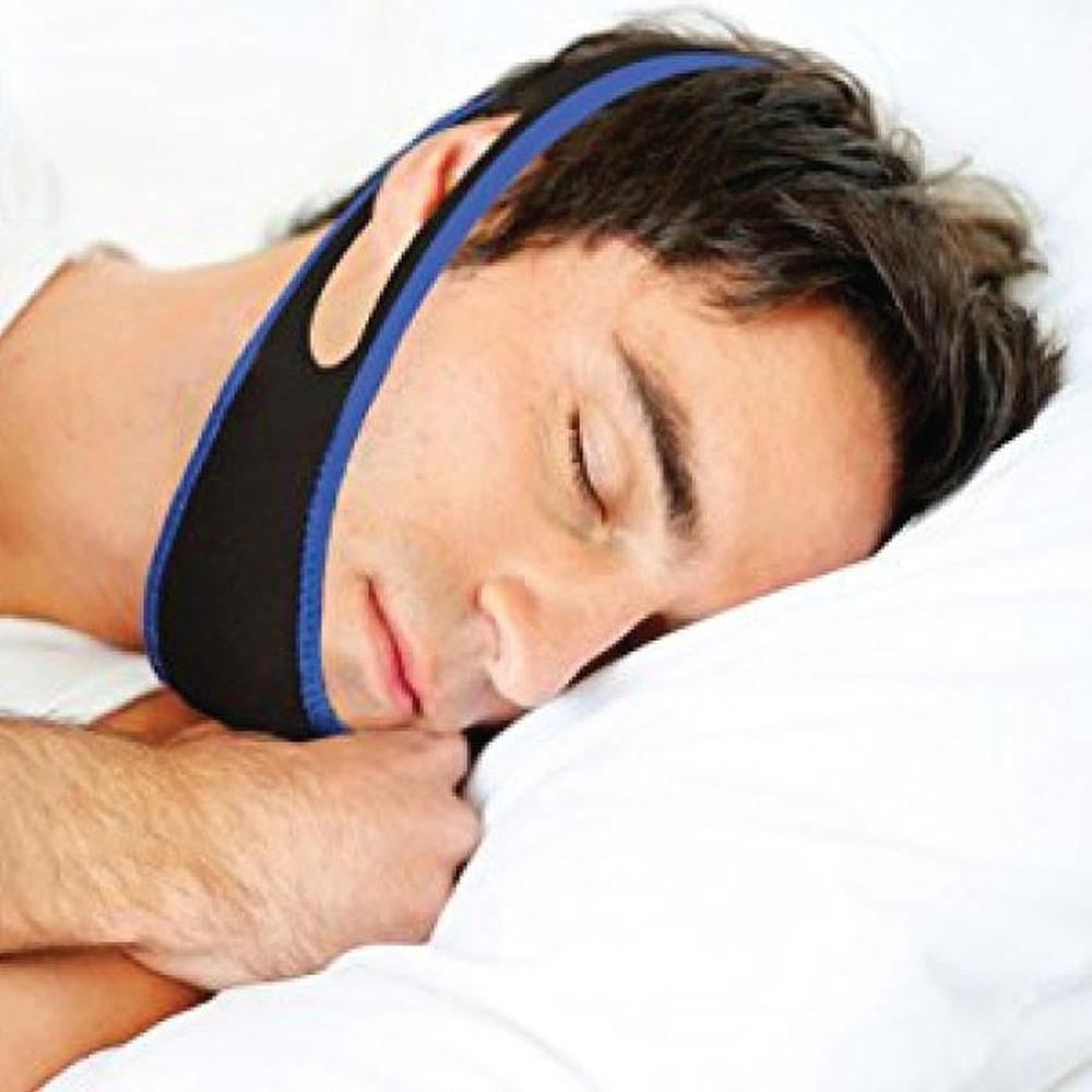 Anti Snoring Aid Adjustable Chin Strap - Jaw Brace Sleeping Aid Device-3