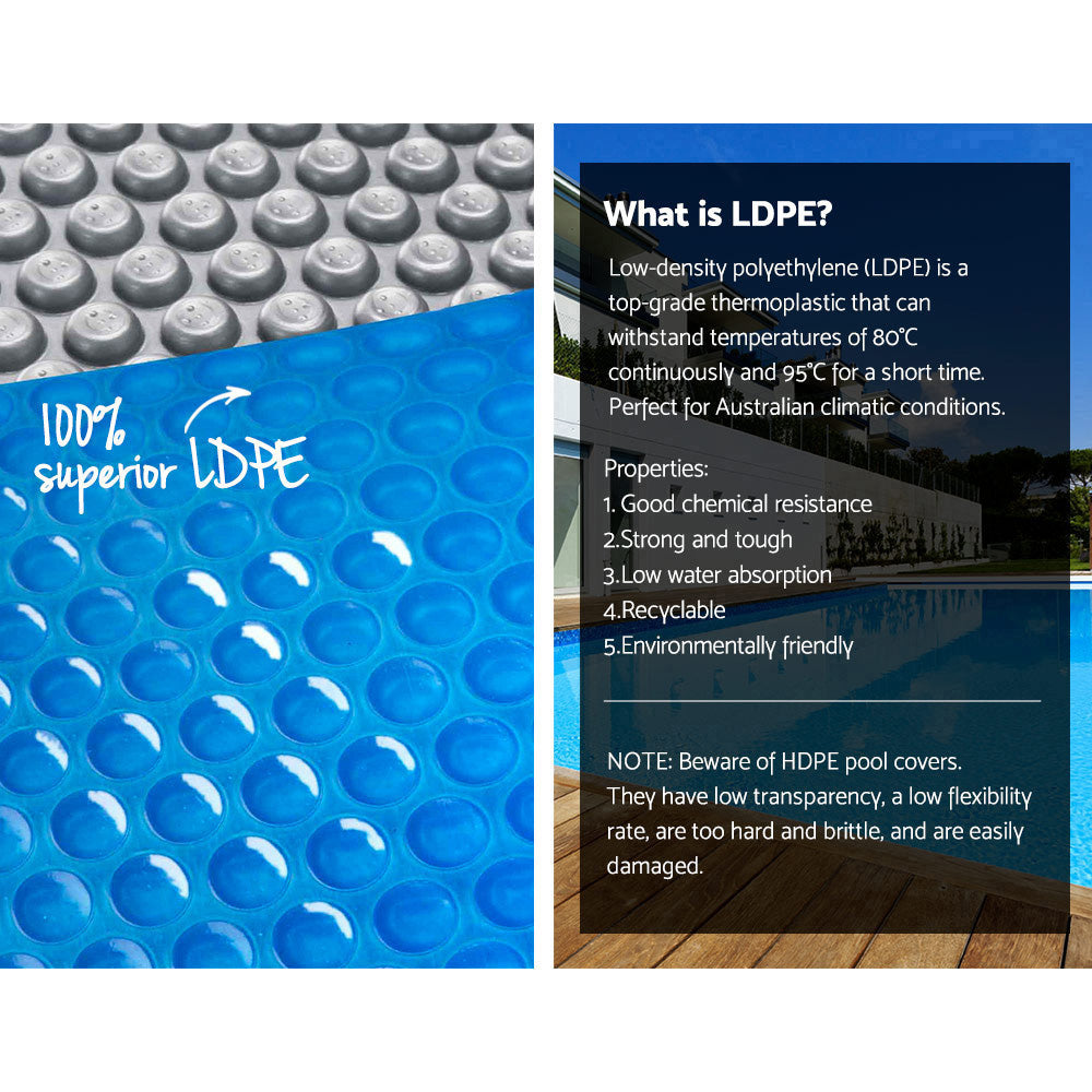 Aquabuddy 11M X 4.8M Solar Swimming Pool Cover - Blue-3
