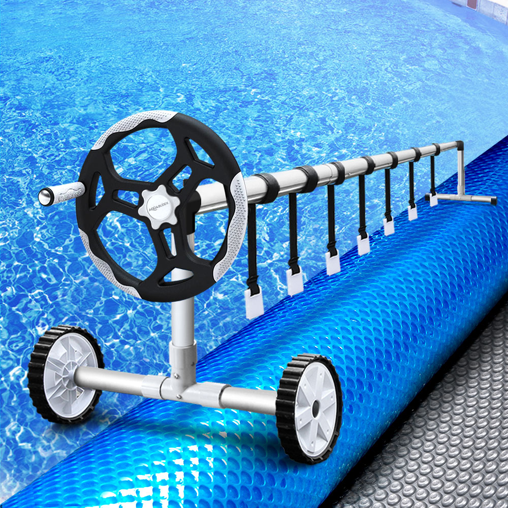 Aquabuddy Solar Swimming Pool Cover Roller Blanket Bubble Heater 11x4.8m Covers-7
