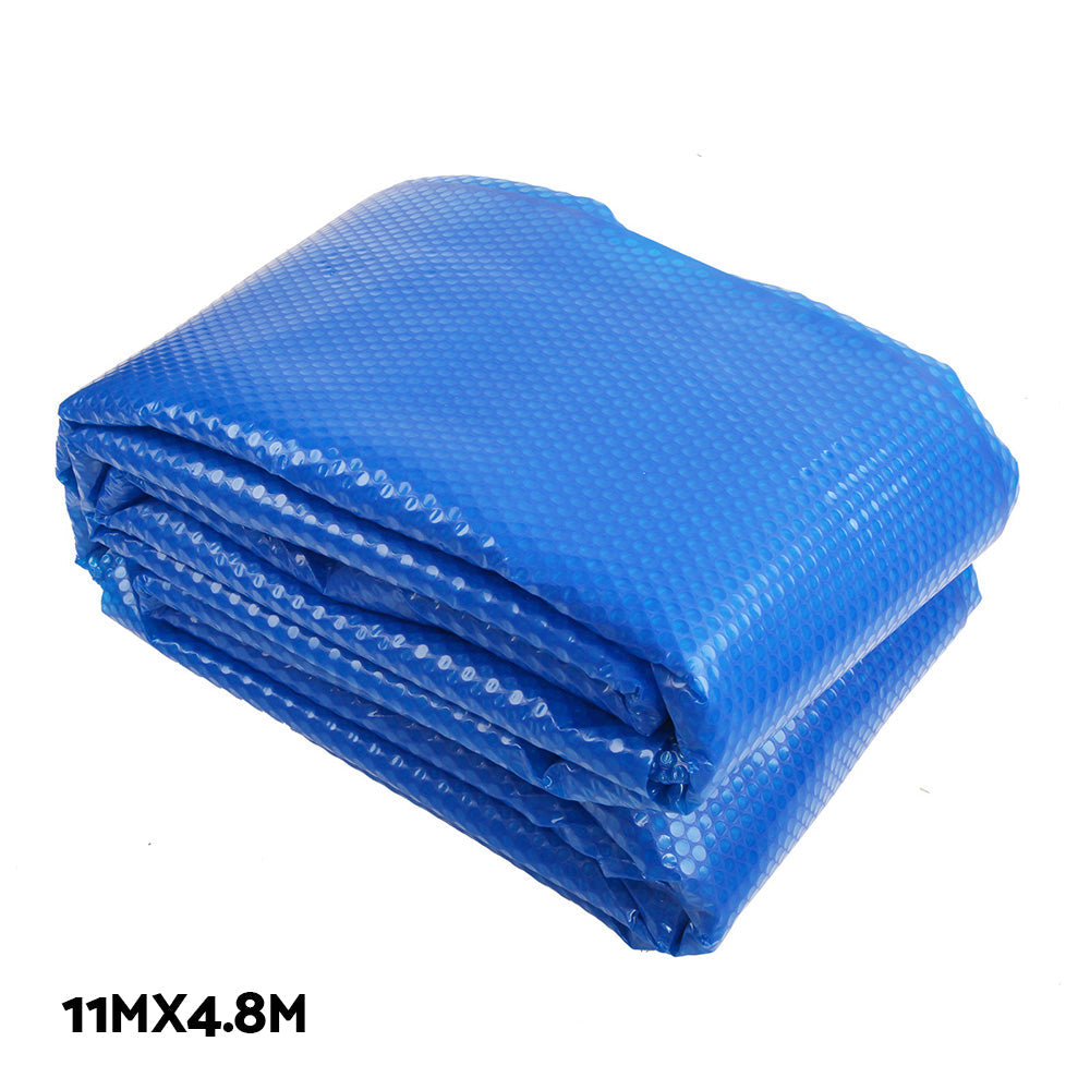 Aquabuddy Swimming Pool Cover Pool Roller Wheel Solar Blanket 500 Micron 11X4.8m-3