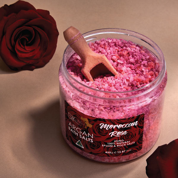 Argan Bath Salts - Moroccan Rose-1