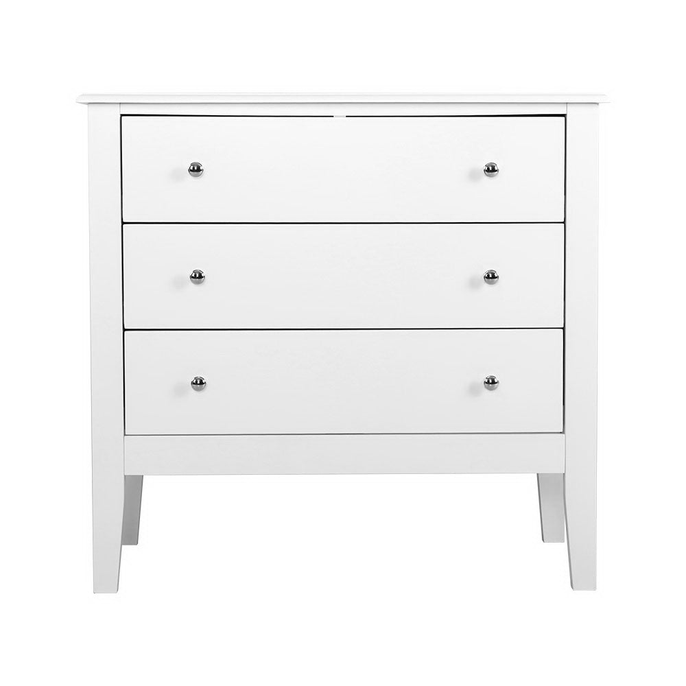Artiss Chest of Drawers Storage Cabinet Bedside Table Dresser Tallboy White-2