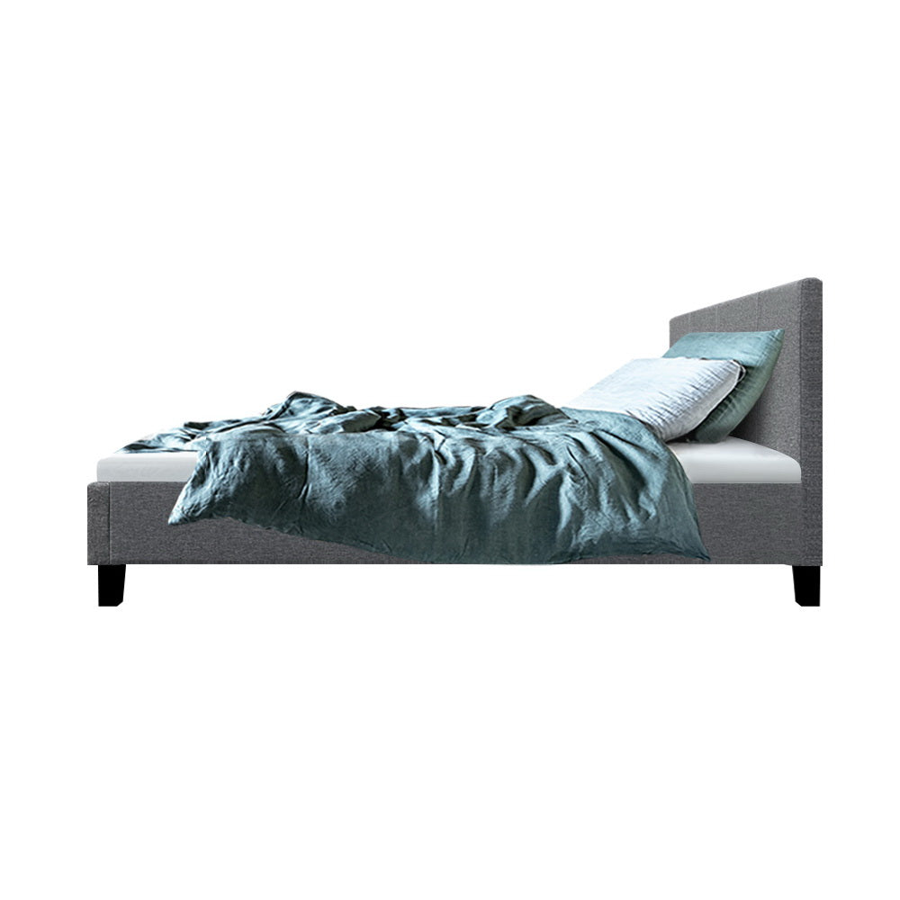 Artiss Neo Bed Frame Fabric - Grey Single-3