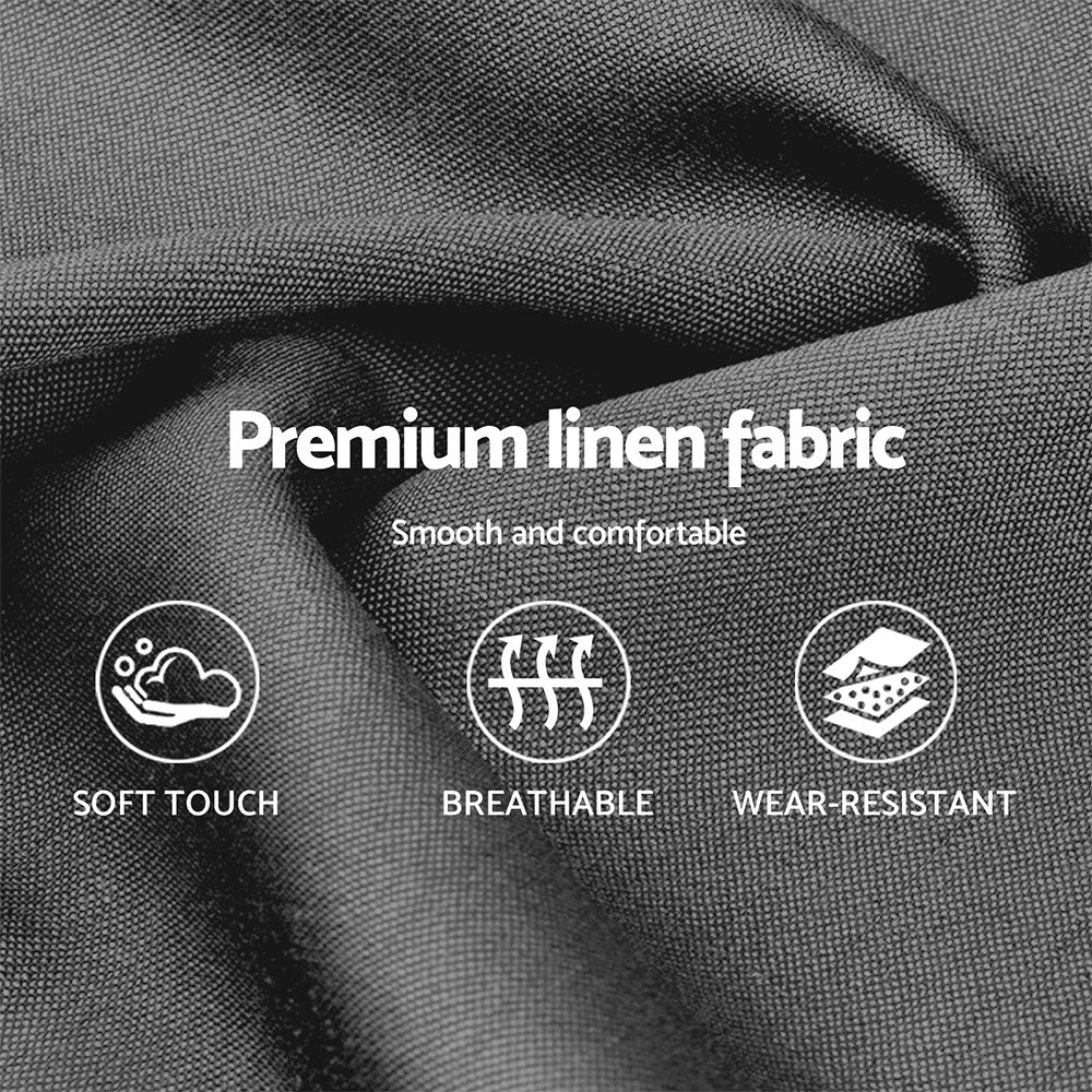 Artiss Neo Bed Frame Fabric - Grey Single-4