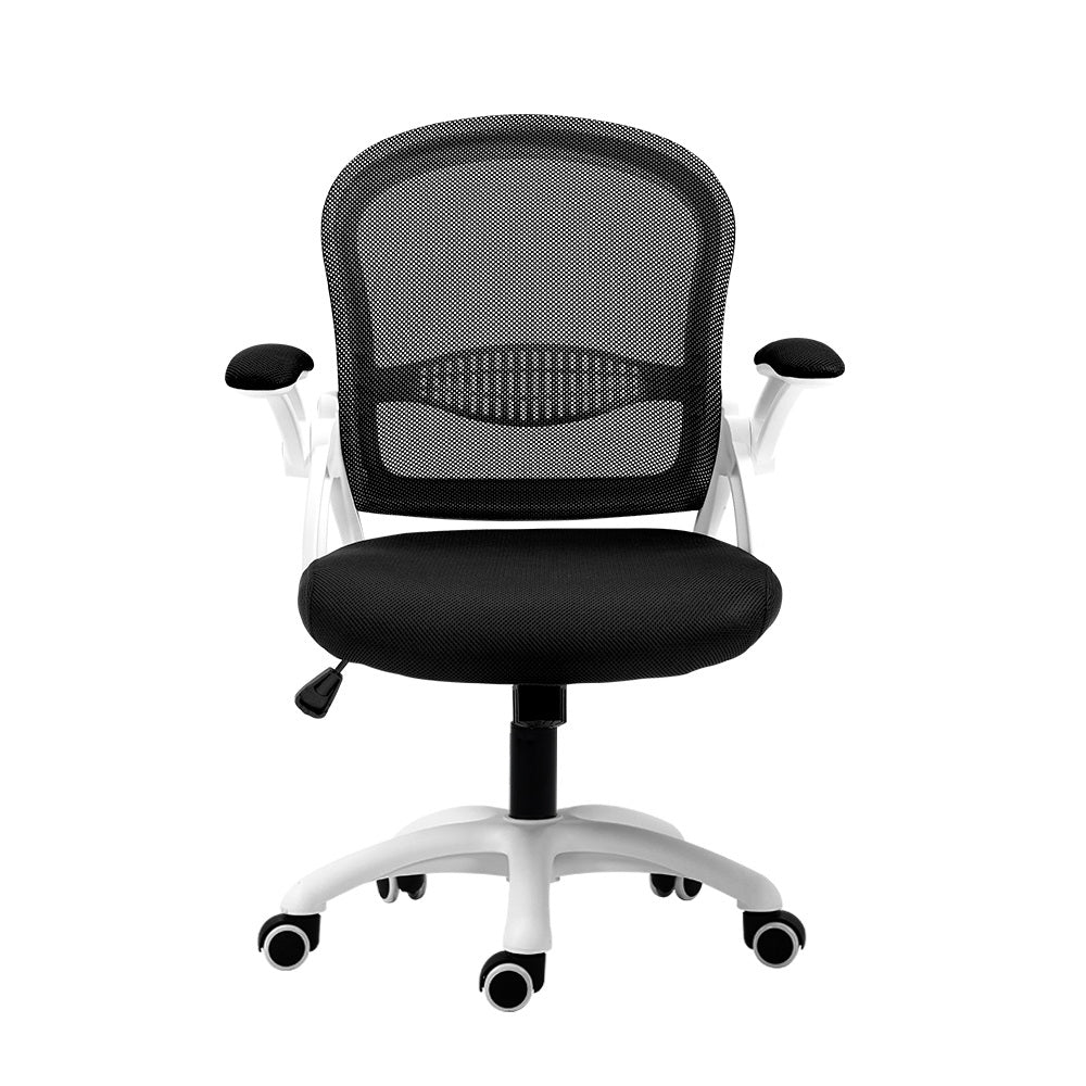 Artiss Office Chair Mesh Computer Desk Chairs Work Study Gaming Mid Back Black-2