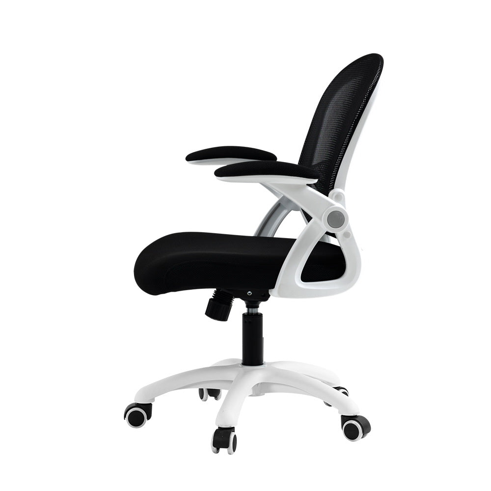 Artiss Office Chair Mesh Computer Desk Chairs Work Study Gaming Mid Back Black-3