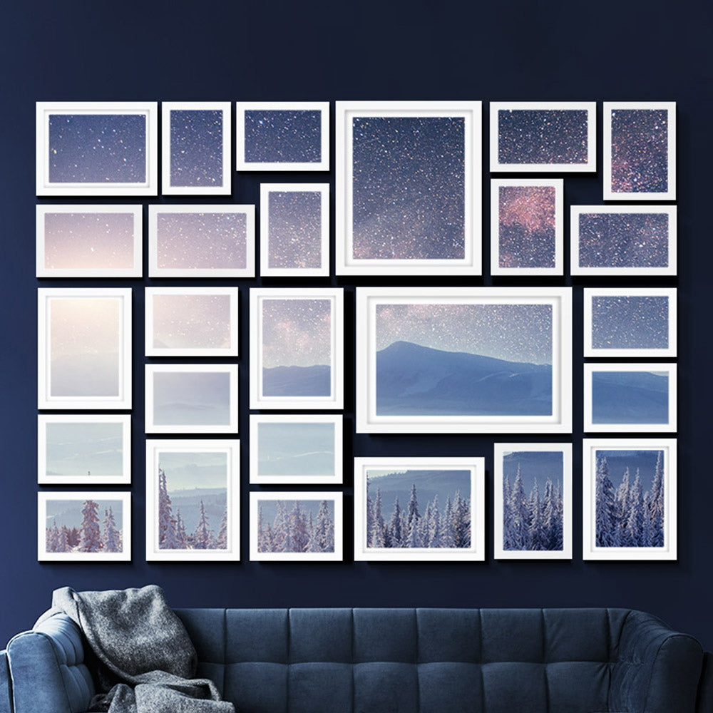 Artiss Photo Frames 26PCS  8x10in 5x7in 4x6in 3.5x5in Hanging Wall Frame White-6