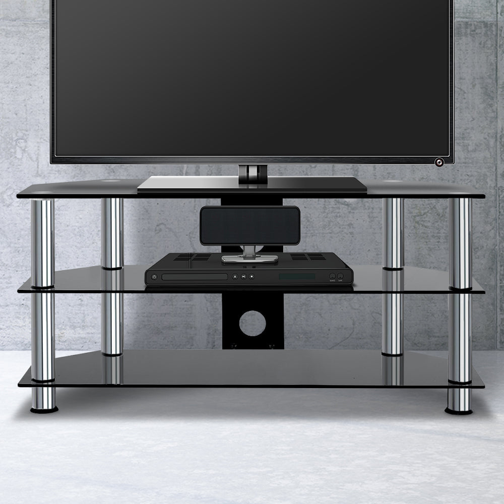 Artiss TV Stand Entertainment Unit Media Cabinet Temptered Glass 3 Tiers-6