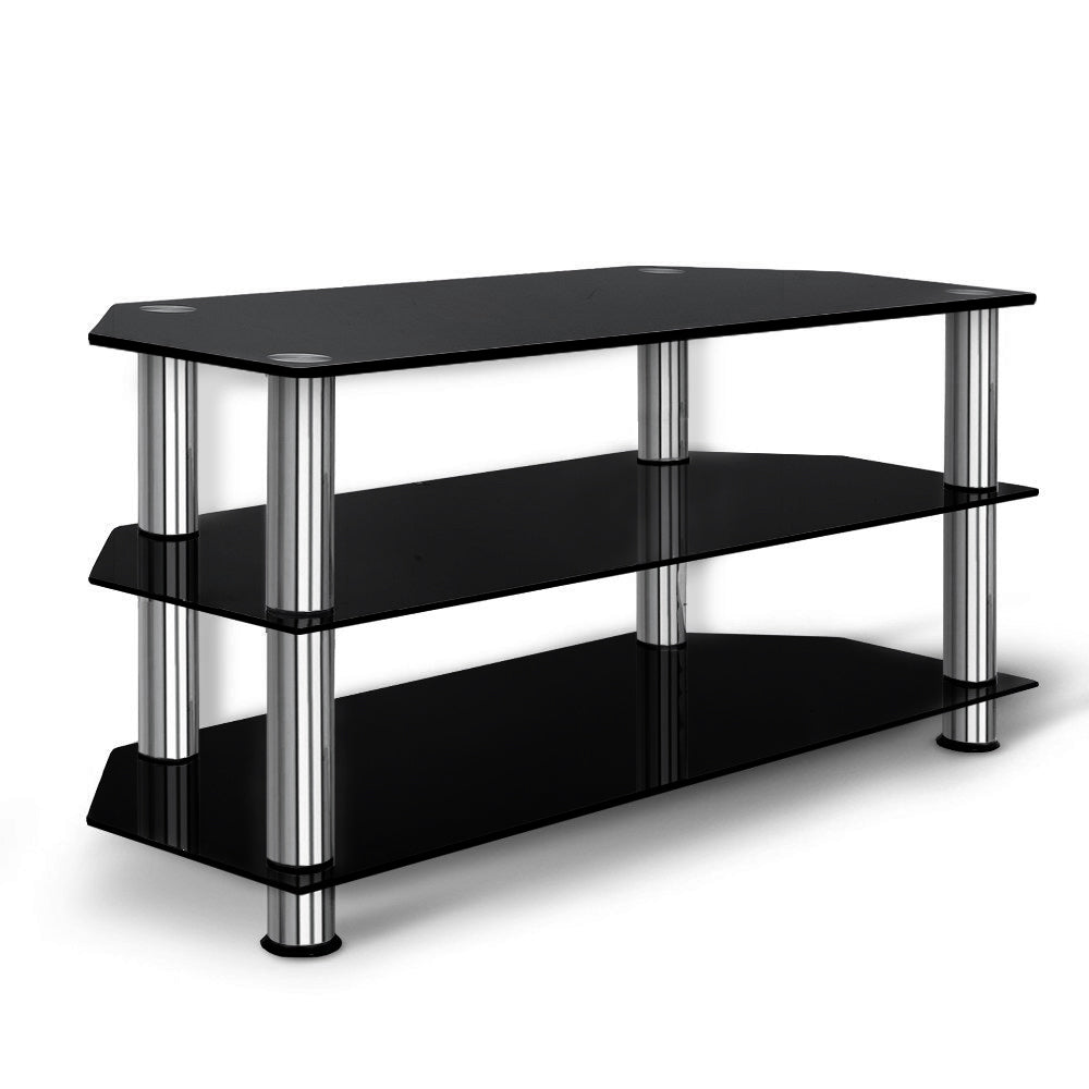 Artiss TV Stand Entertainment Unit Media Cabinet Temptered Glass 3 Tiers-0