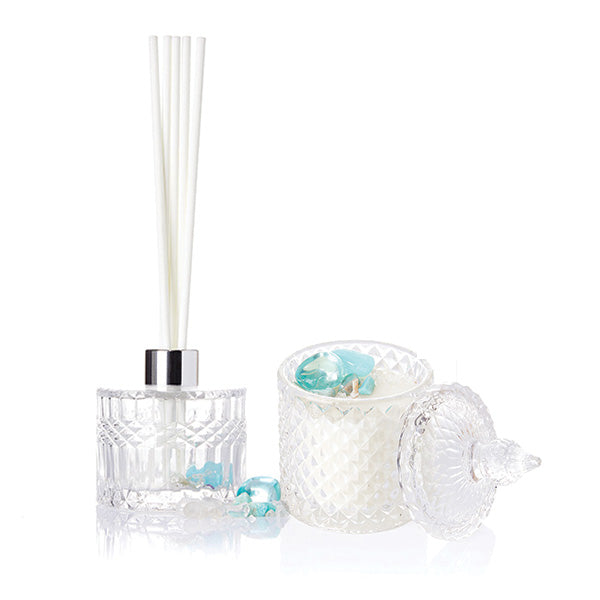 BLUE AURA Crystal Candle & Diffuser - Value Pack-0