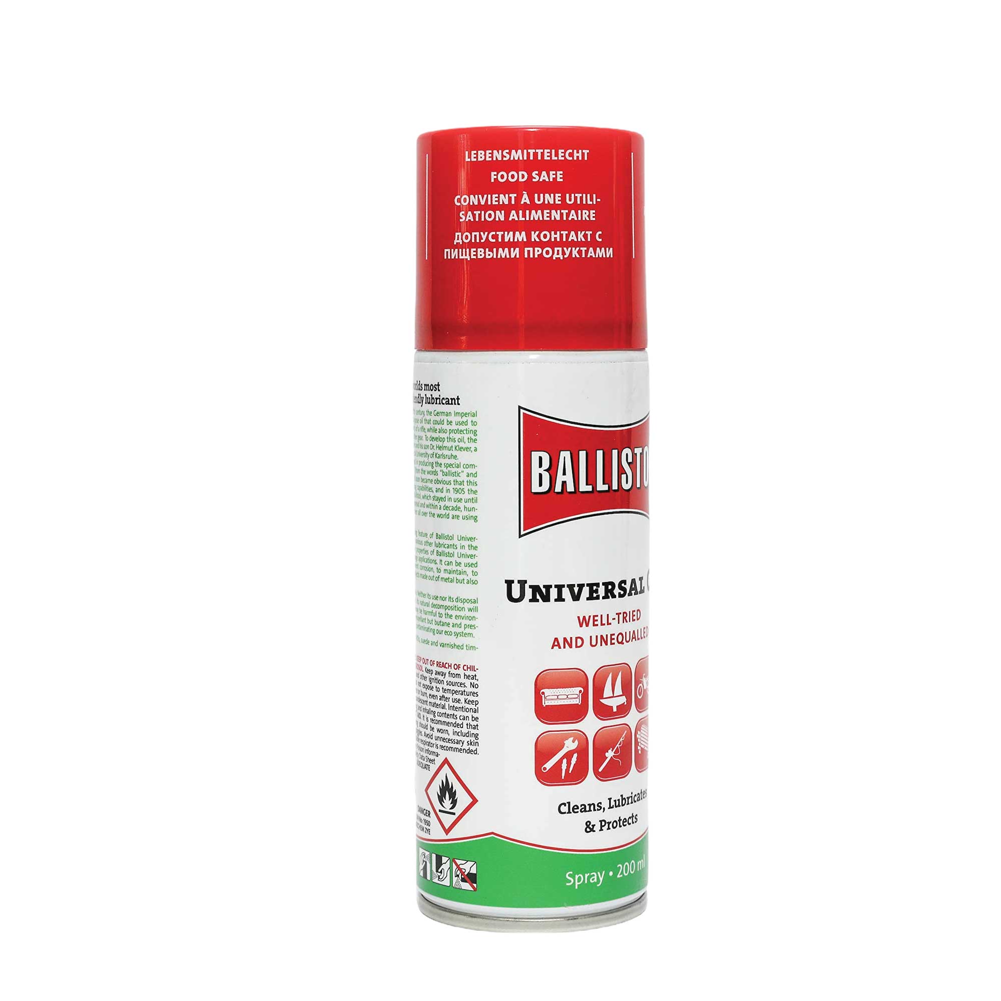 Ballistol 200ml Universal Oil Lubricant Spray Eco Biodegradable Cleaner-1