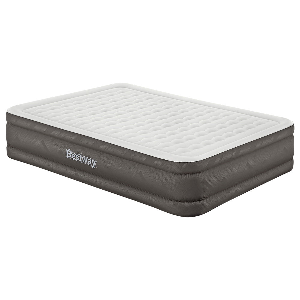 Bestway Air Bed Queen Size Mattress Camping Beds Inflatable Built-in Pump-0