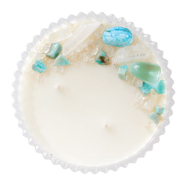 Blue Aura Crystal Candle - Extra Large-4