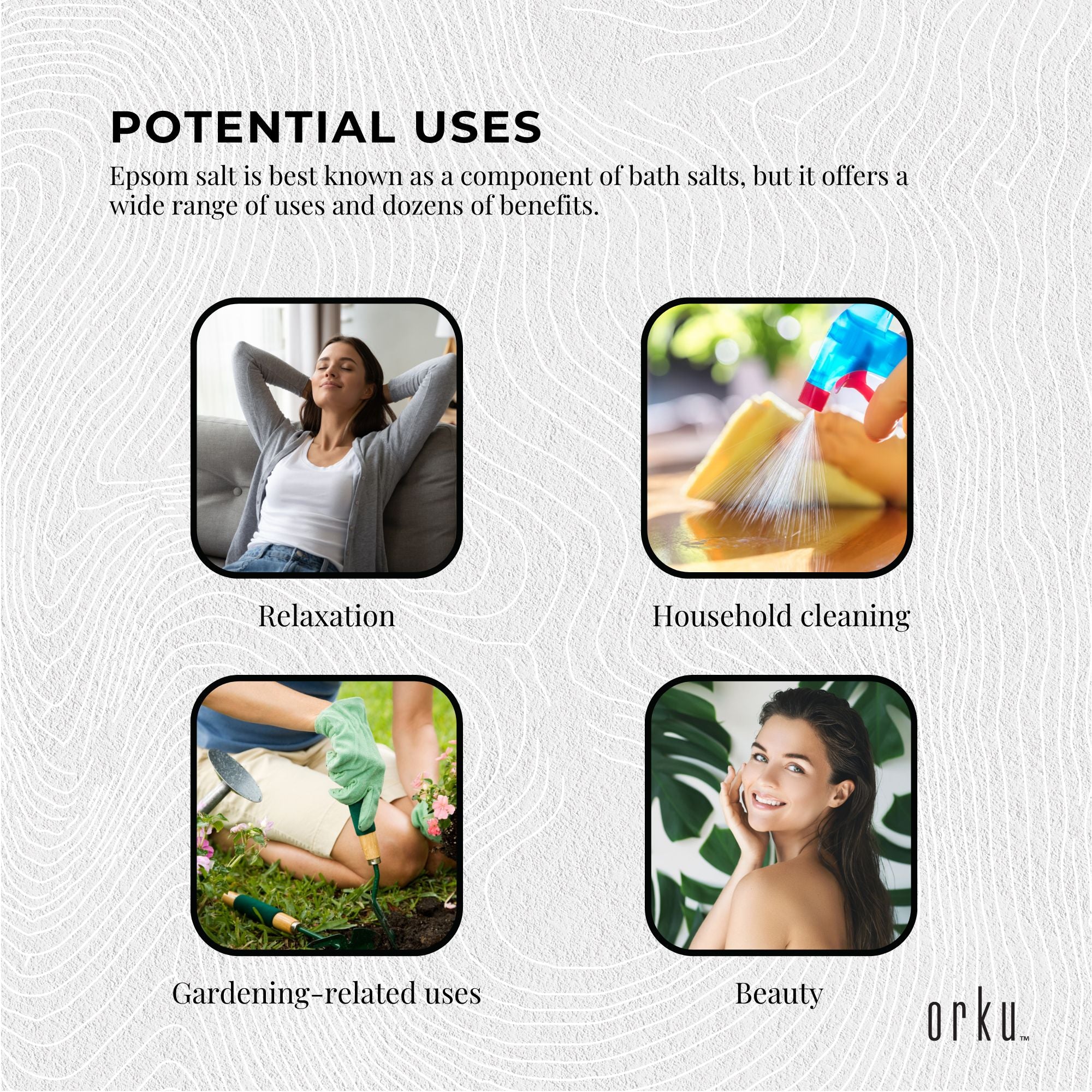 Bulk 10kg USP Epsom Salt Pharmaceutical Grade - Magnesium Sulfate Bath Salts-6