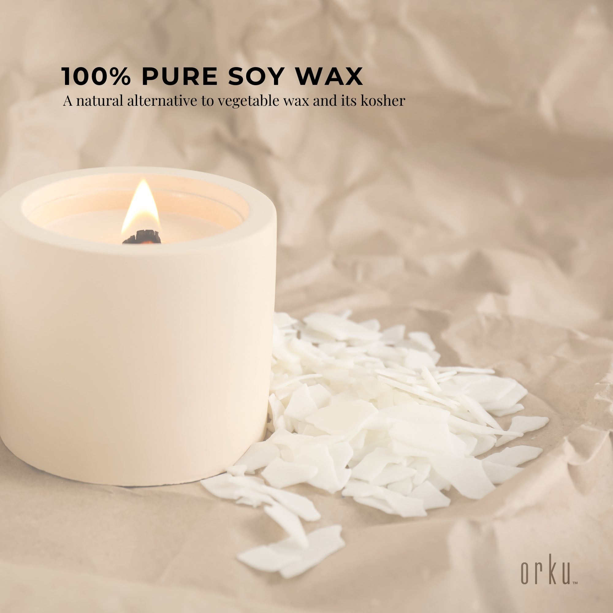 Bulk 20Kg Golden 464 Soy Wax Flakes - 100% Pure Natural DIY Candle Melts Chips-4
