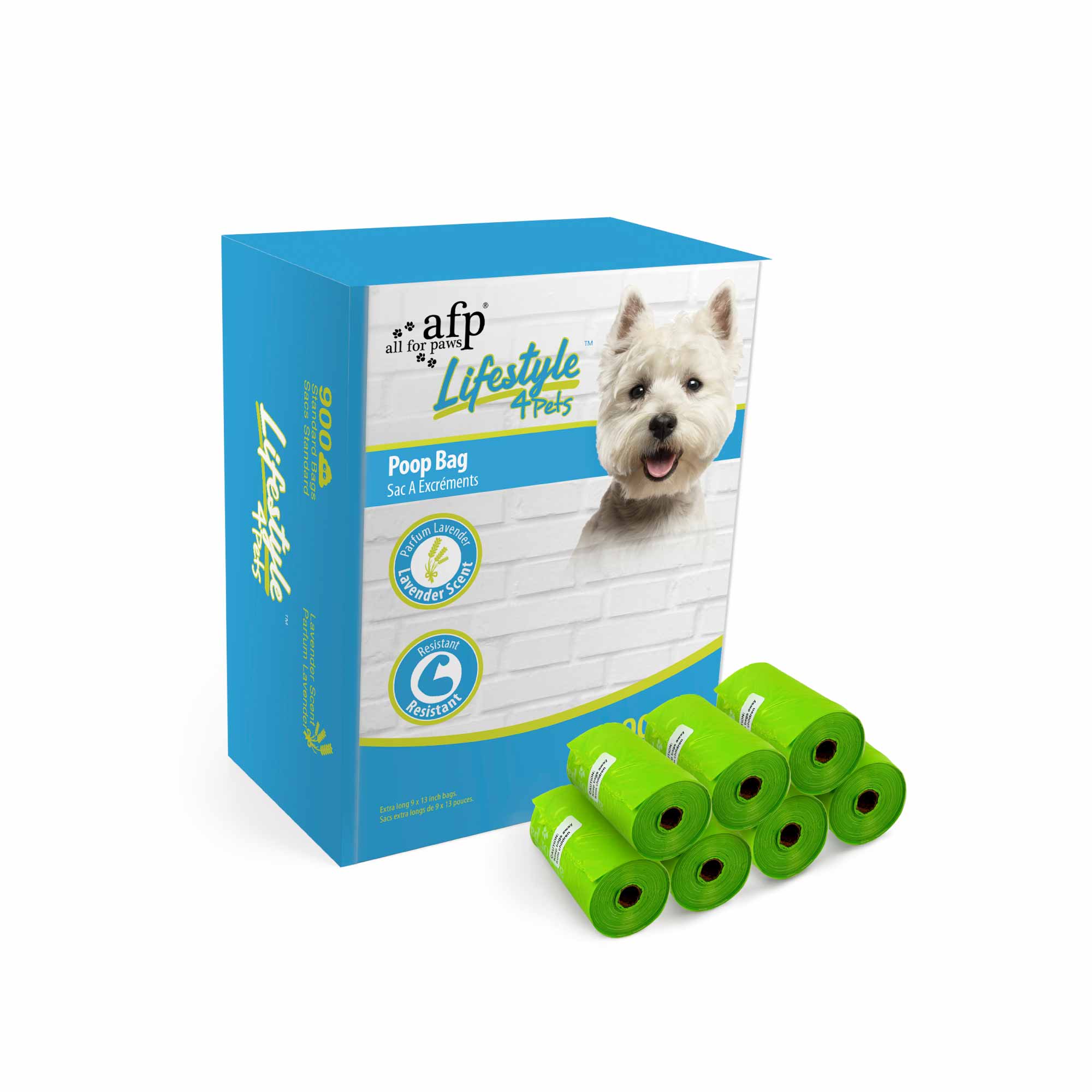 Bulk 900 Dog Poop Bags + Holder Dispenser - 60x15 Pet Waste Rolls-1