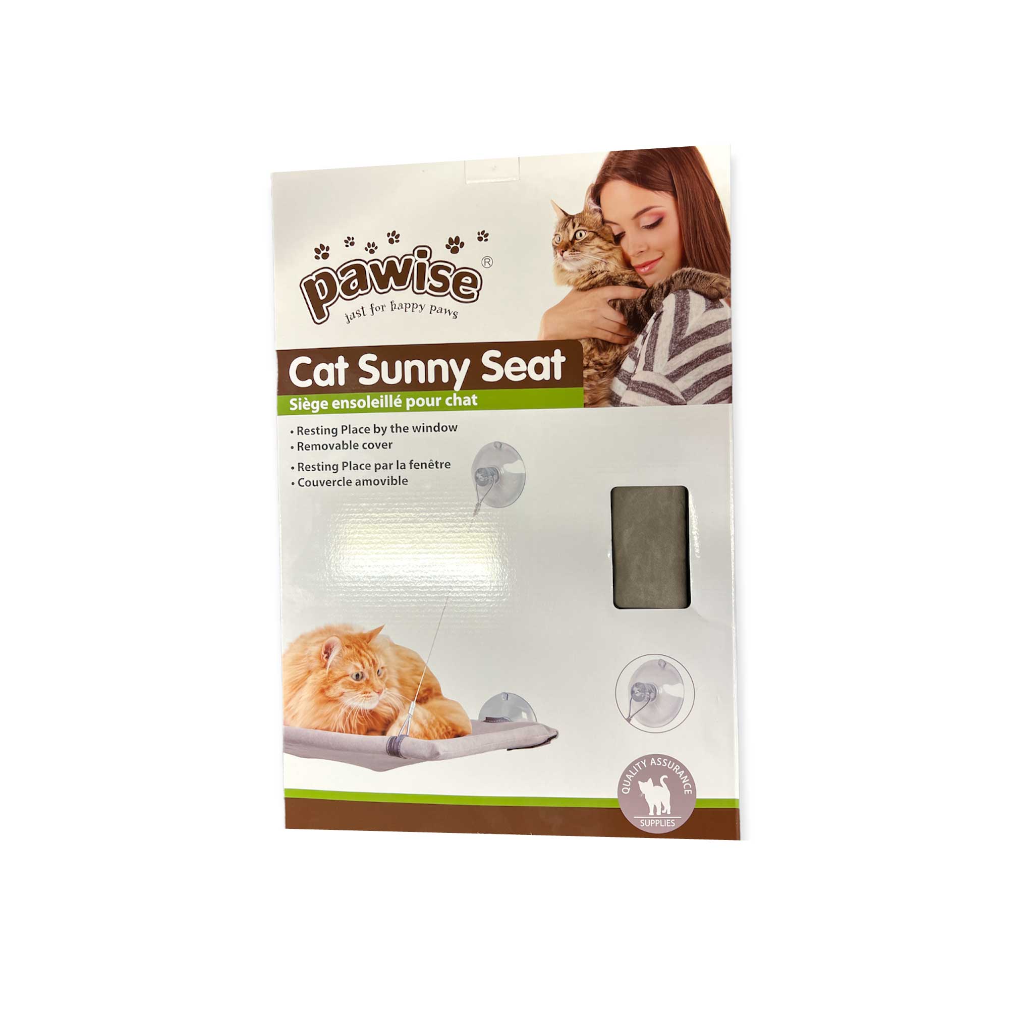 Cat Window Hammock Seat 52x31cm - Sunny Seat Bed Kitten Suction Lounger-1