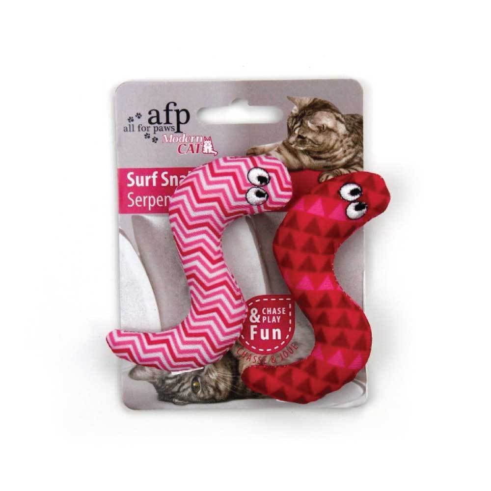 Catnip Cat Toy Surf Snake 9cm - Pet Chase Crinkle Snakes Teaser Toys-4