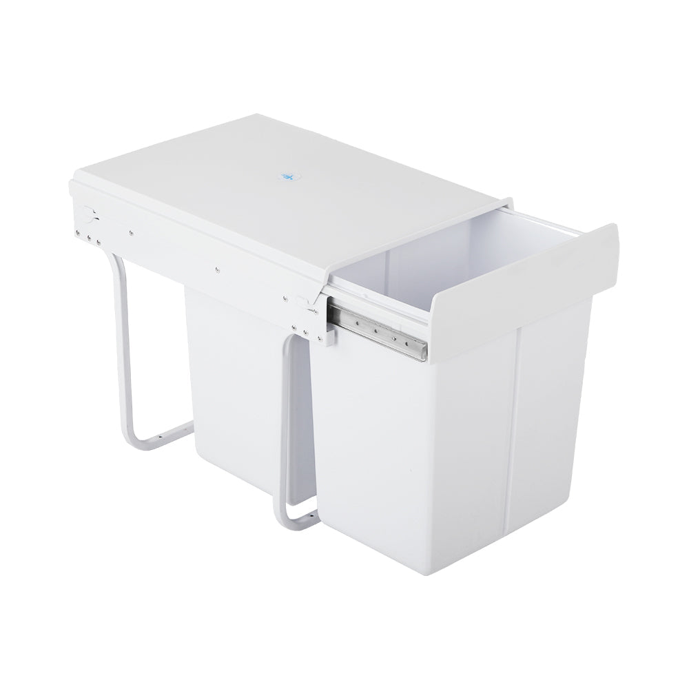 Cefito 2x20L Pull Out Bin - White-3