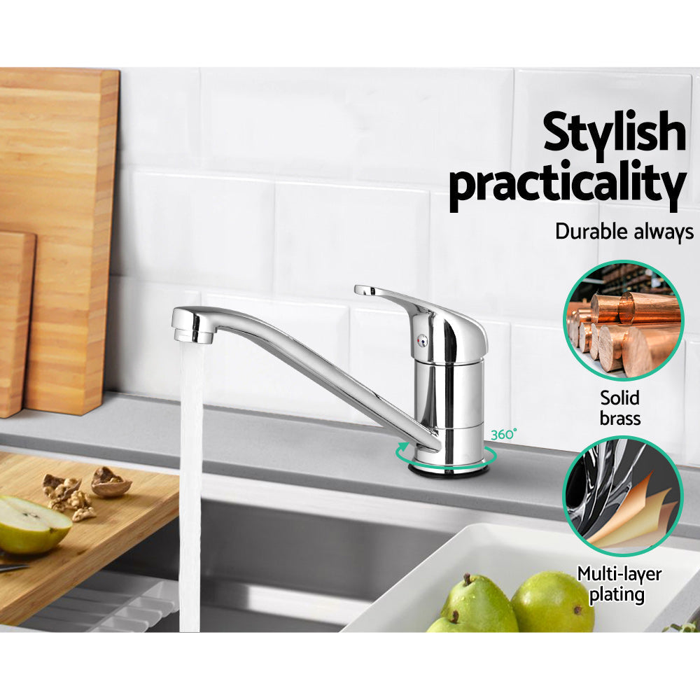 Cefito Basin Mixer Tap - Silver-4