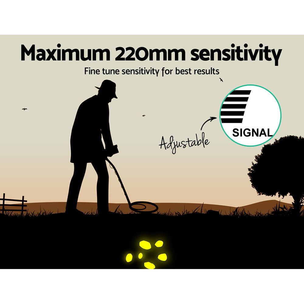 Deep Sensitive Metal Detector Searching Gold Digger Treasure Hunter LCD Shovel Sand Scoop-3