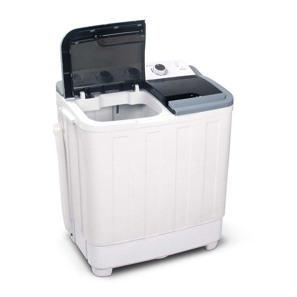 Devanti 5KG Mini Portable Washing Machine - White-4