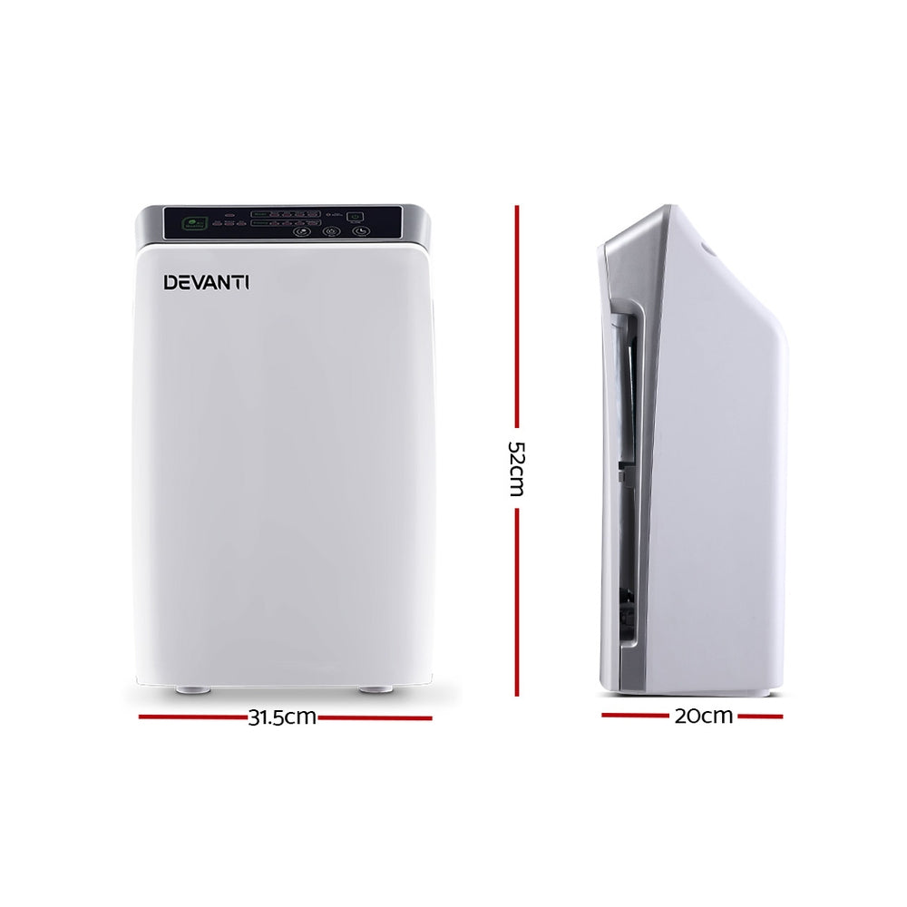 Devanti Air Purifier Cleaner Home Purifiers Odour Sensor HEPA Filter-1