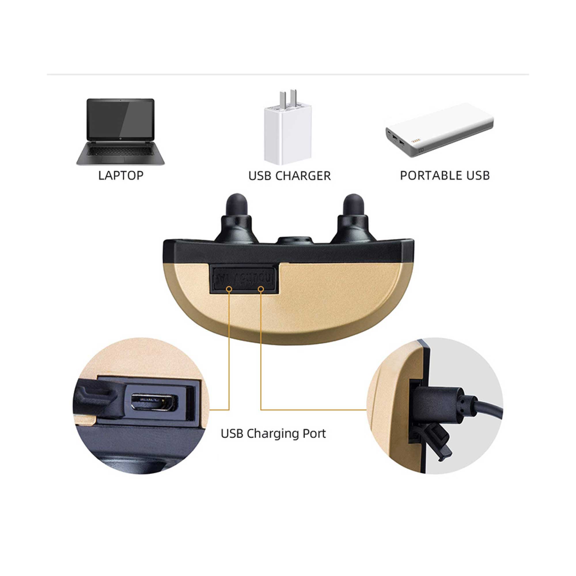 Dog Bark Collar - Sound and Vibration Automatic USB Rechargeable Training Device-4