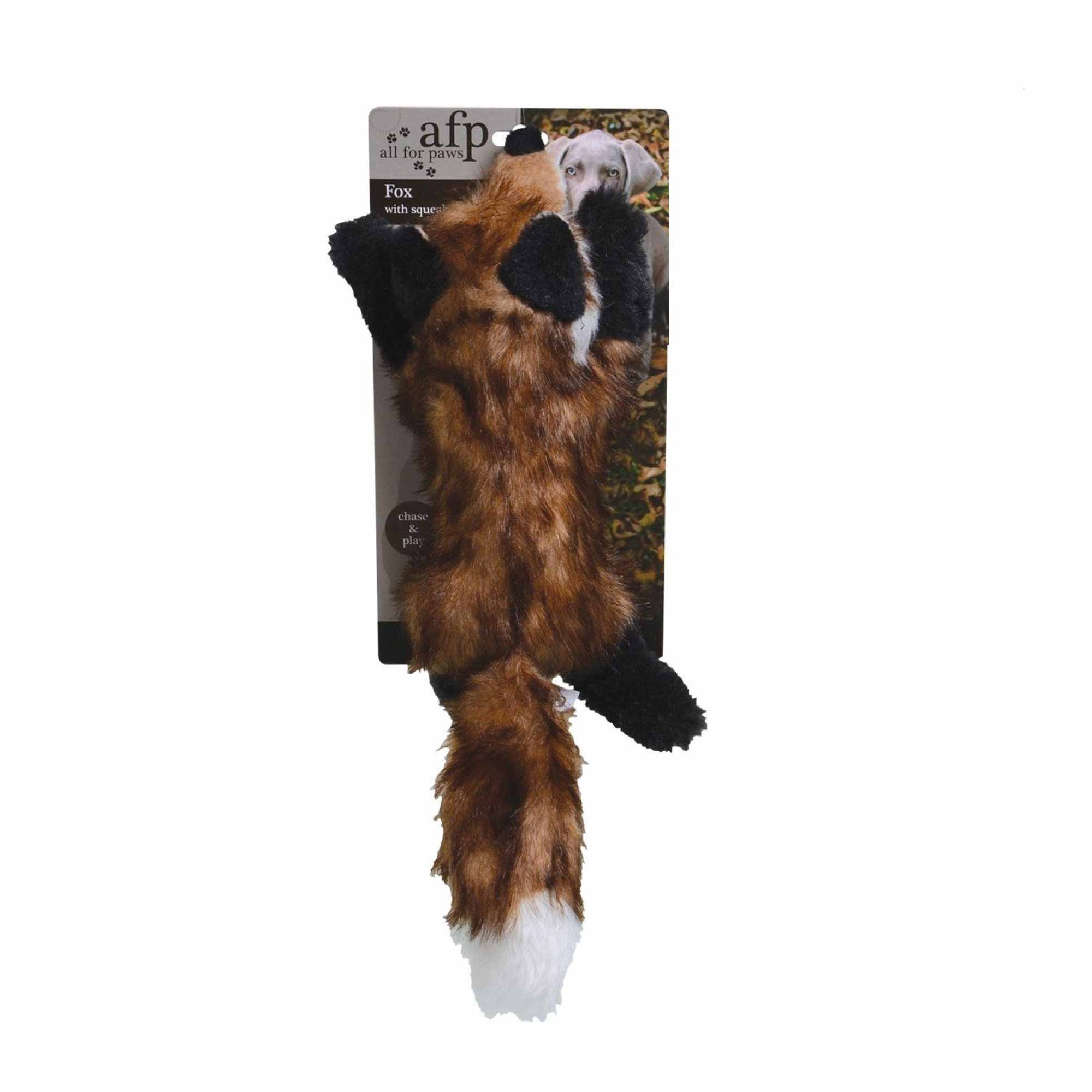 Dog Plush Toy - Fox Squeaky Interactive Large Life Like Pet Puppy Play-0