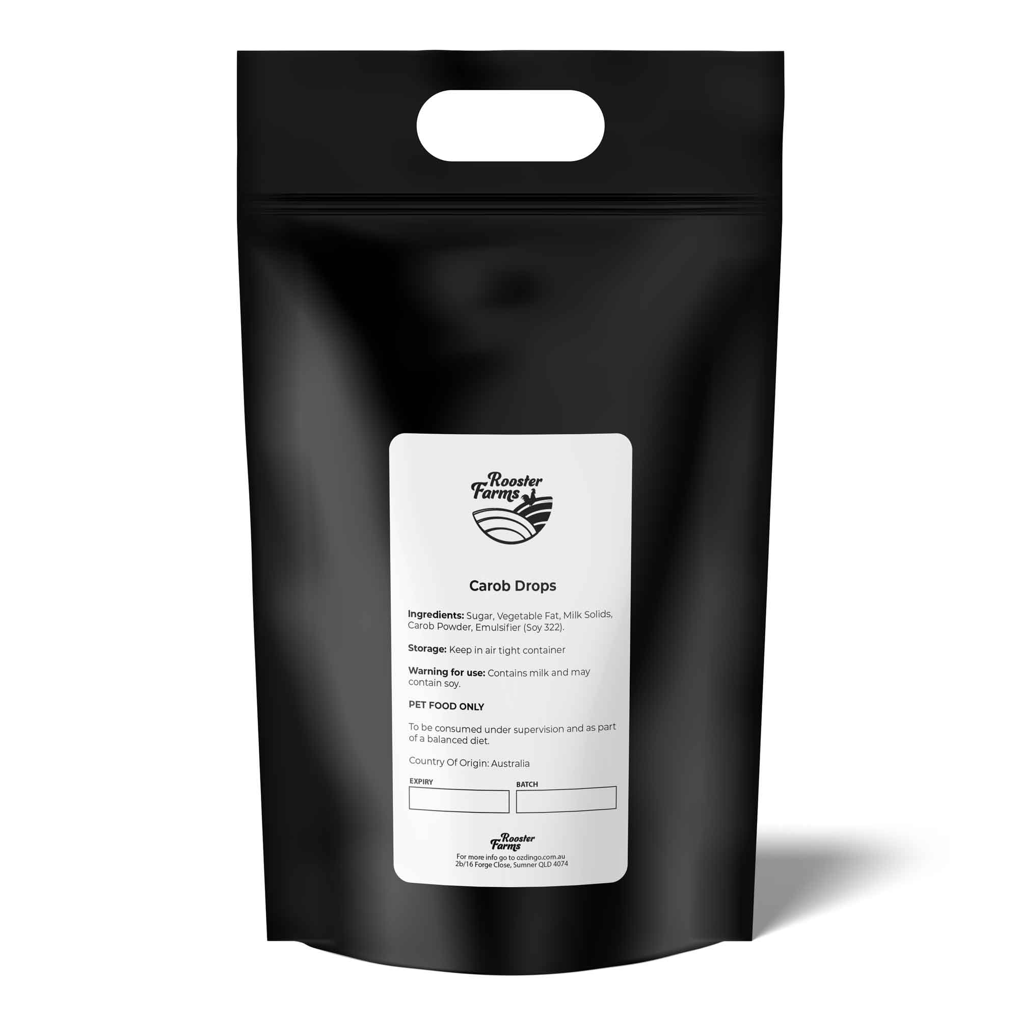 Dog Treat Carob Drops - Natural Flavoured Australian Puppy Melts-1