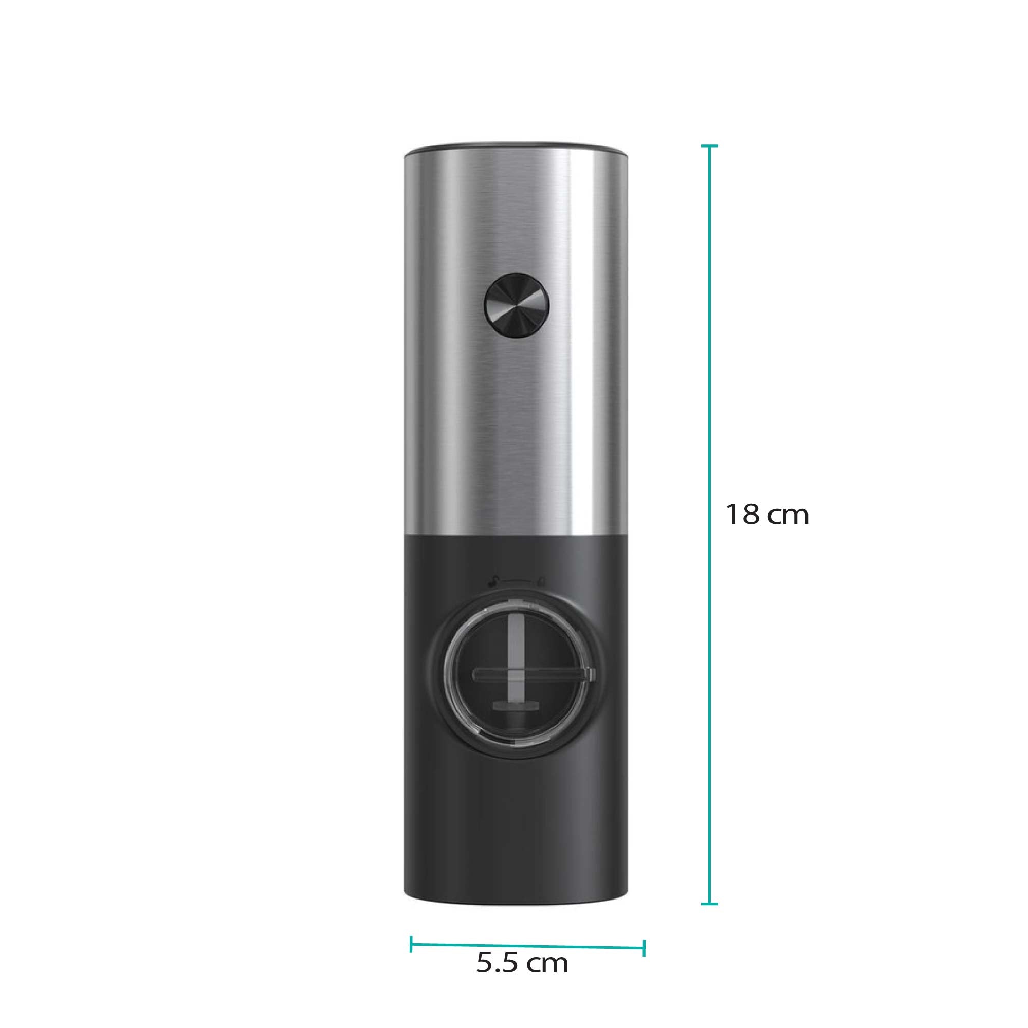 Electric Salt and Pepper Grinder - 70ml One Press Battery Operated Shaker Mill-3