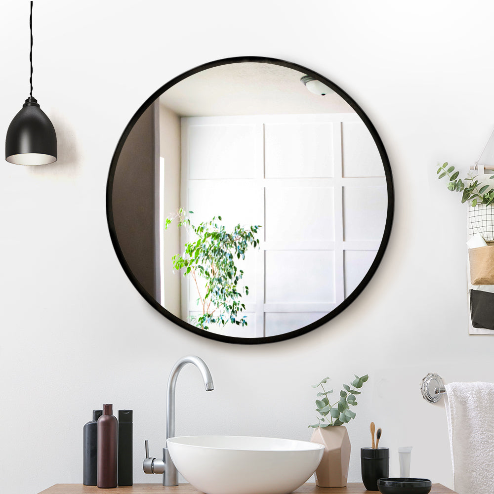 Embellir 60cm Wall Mirror Round Bathroom Makeup Mirror-6
