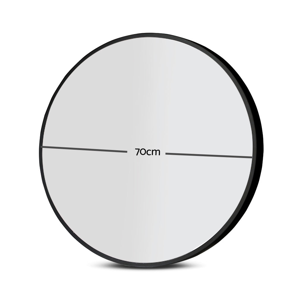 Embellir 70cm Round Wall Mirror Bathroom Makeup Mirror-1