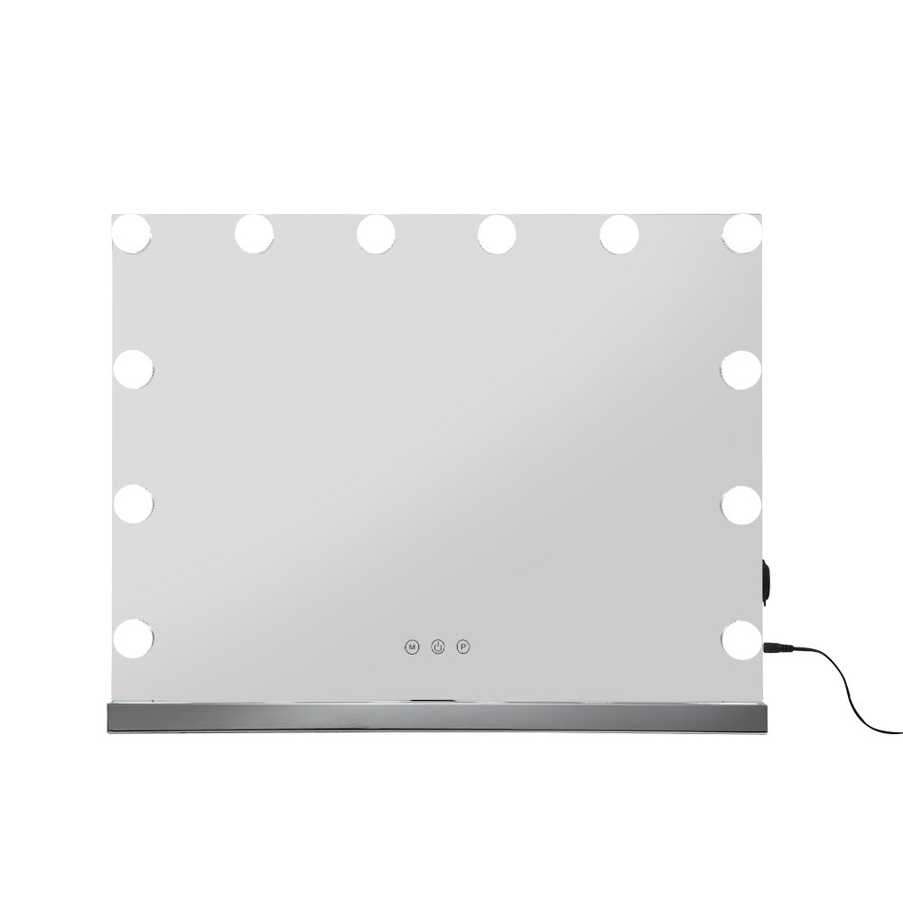 Embellir Hollywood Frameless Makeup Mirror With 15 LED Lighted Vanity Beauty 58cm x 46cm-2