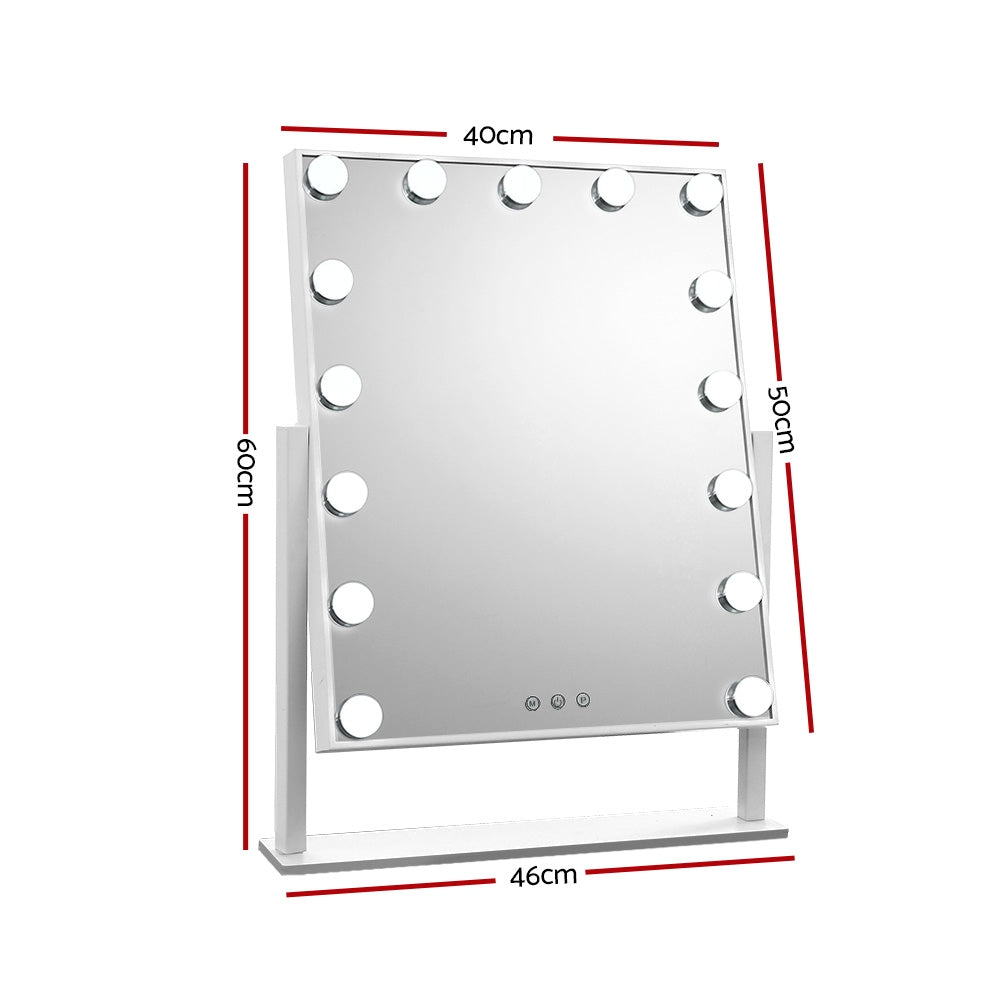 Embellir Hollywood Makeup Mirror with 15 Dimmable Bulb Lighted Dressing Mirror-1