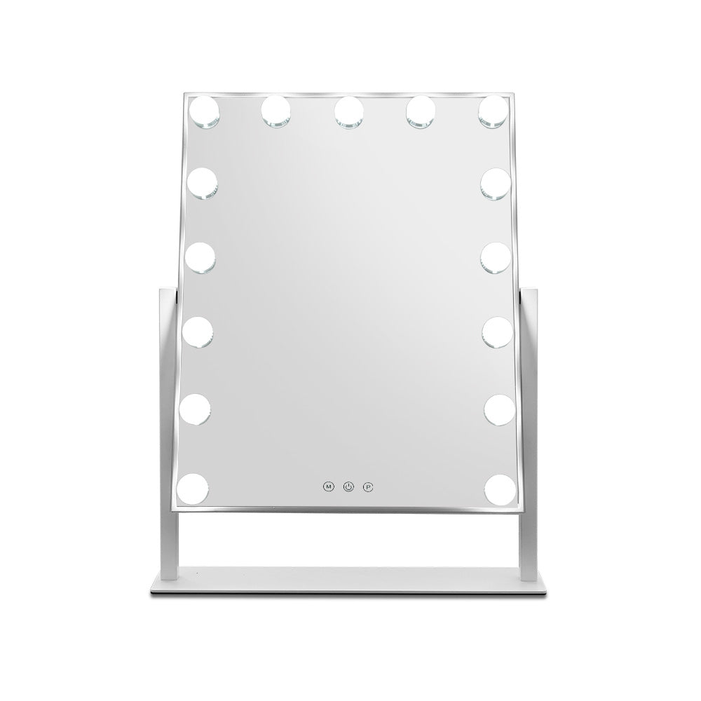 Embellir Hollywood Makeup Mirror with 15 Dimmable Bulb Lighted Dressing Mirror-2