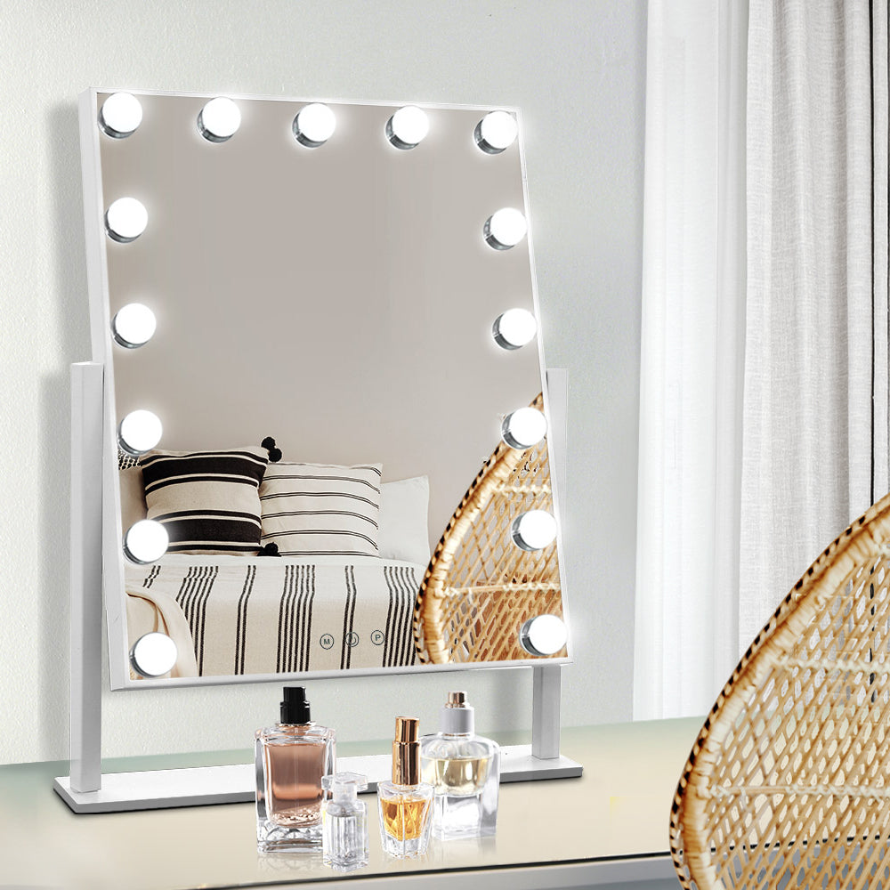 Embellir Hollywood Makeup Mirror with 15 Dimmable Bulb Lighted Dressing Mirror-6