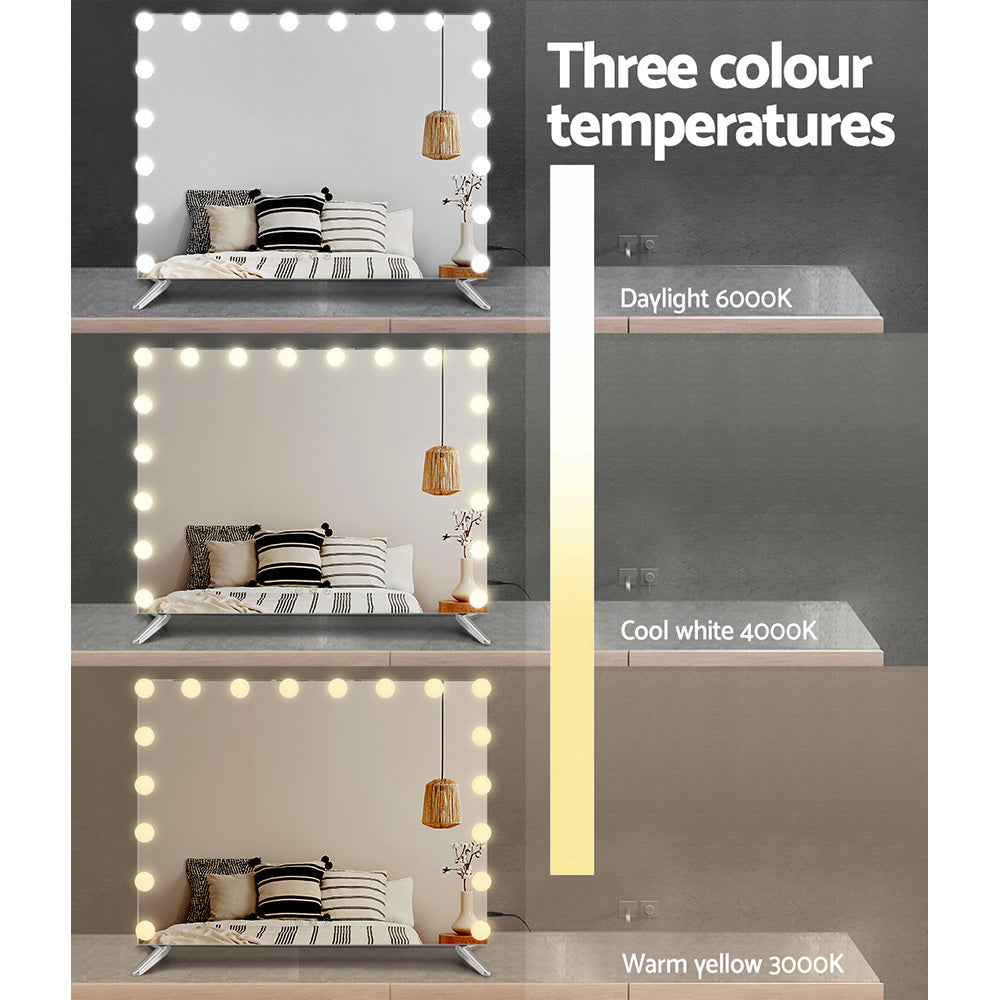 Embellir Makeup Mirror with Light LED Hollywood Mounted Wall Mirrors Cosmetic-5