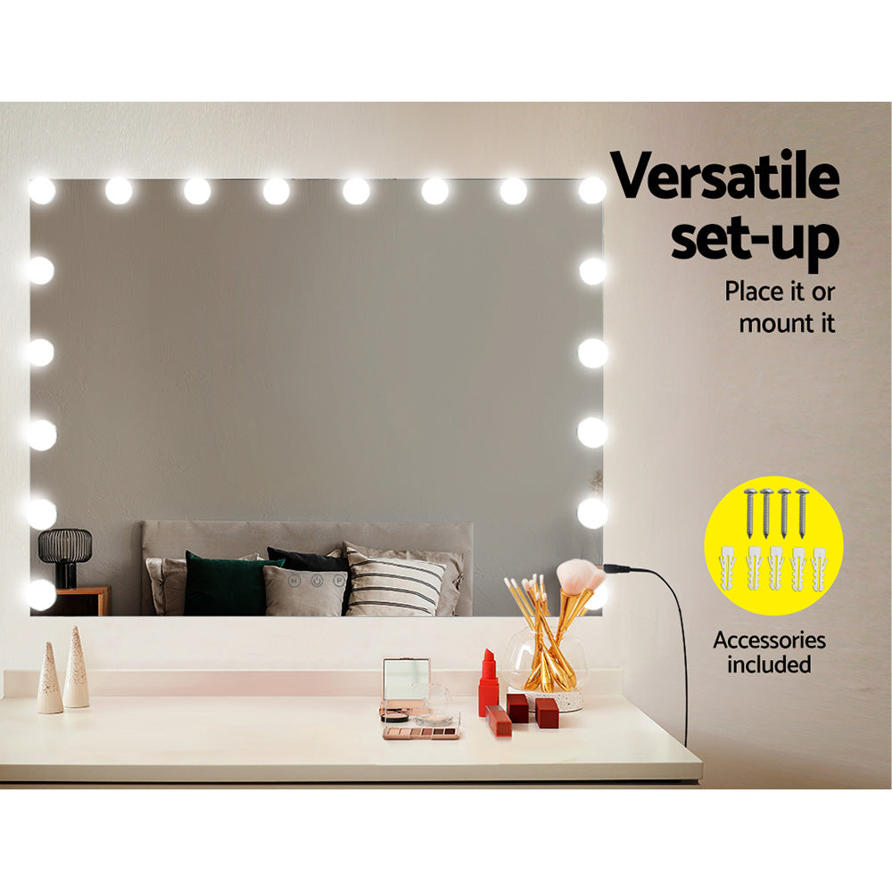 Embellir Makeup Mirror with Light LED Hollywood Mounted Wall Mirrors Cosmetic-6