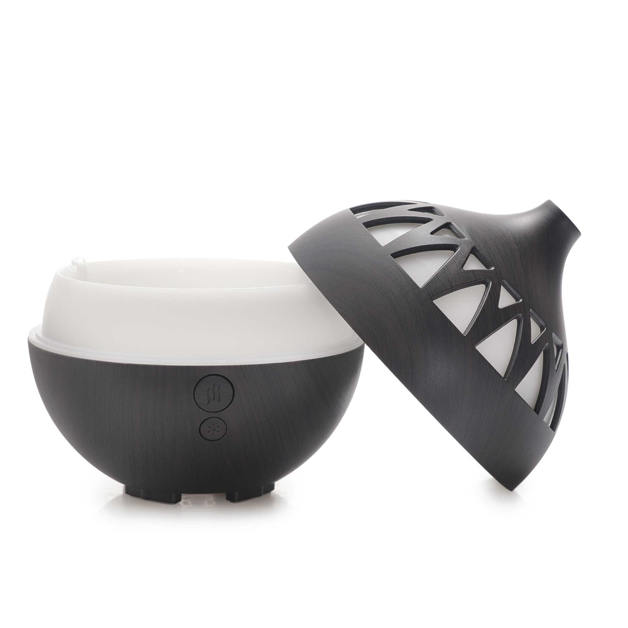Essential Oil Aroma Diffuser - 180ml USB LED Dark Wood Mist Humidifier-2