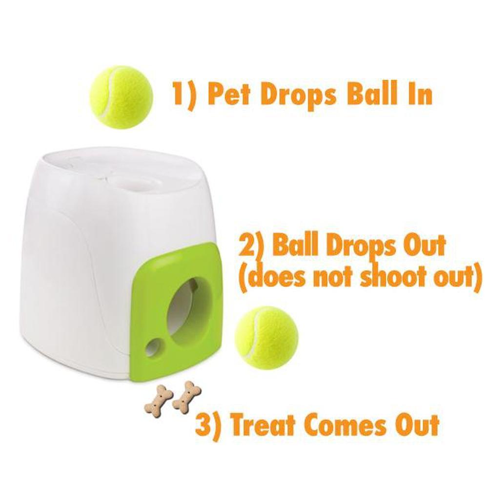 Fetch N Treat Dog Toy - Interactive Ball Roll and Reward Pet Play - All For Paws-1