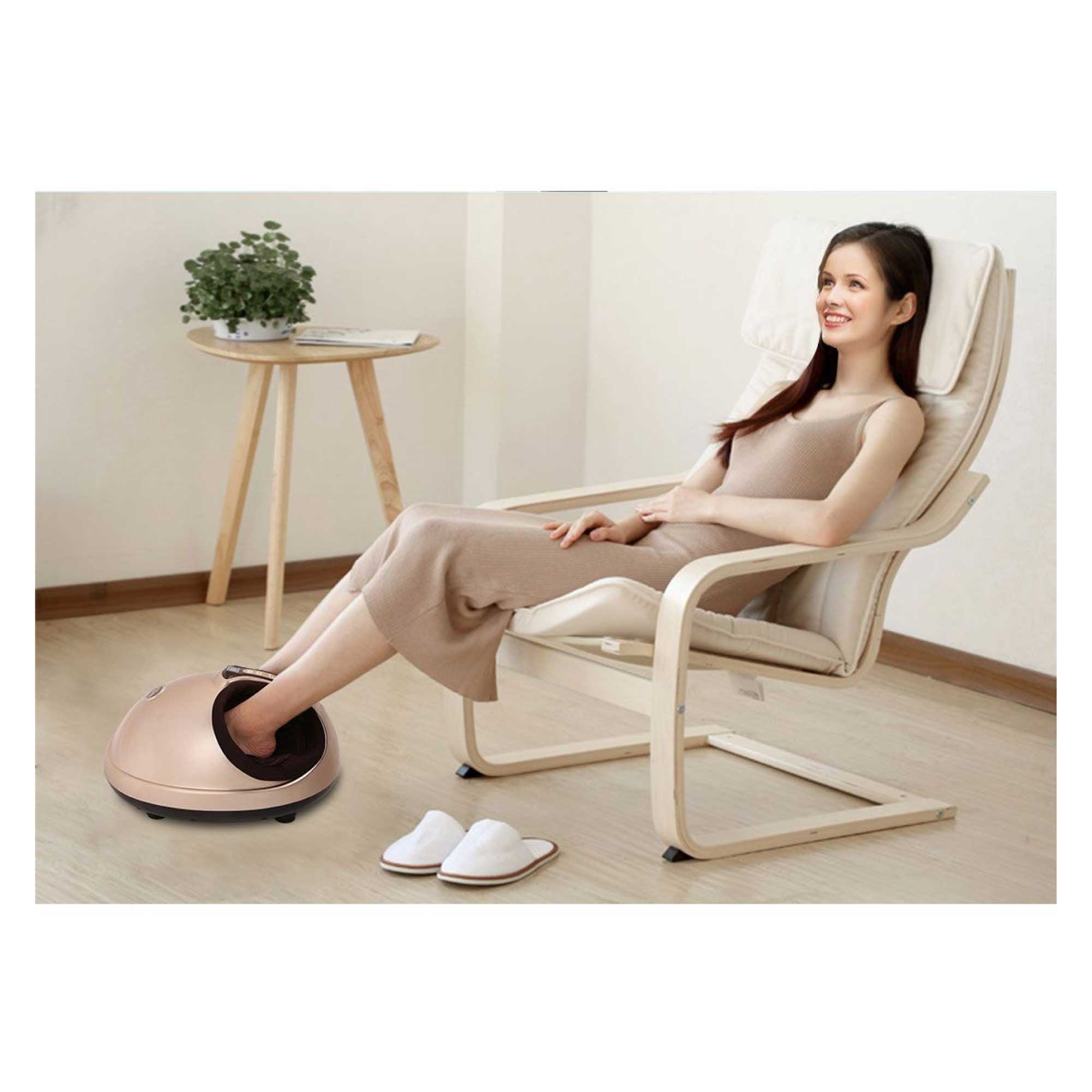 Foot Massager Machine Gold 3D Shiatsu Heat Kneading Pressing Relax Home Massage-9