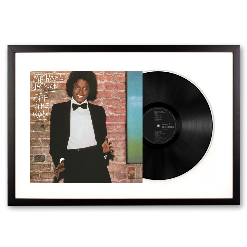 Framed Michael Jackson Off the Wall Vinyl Album Art-0