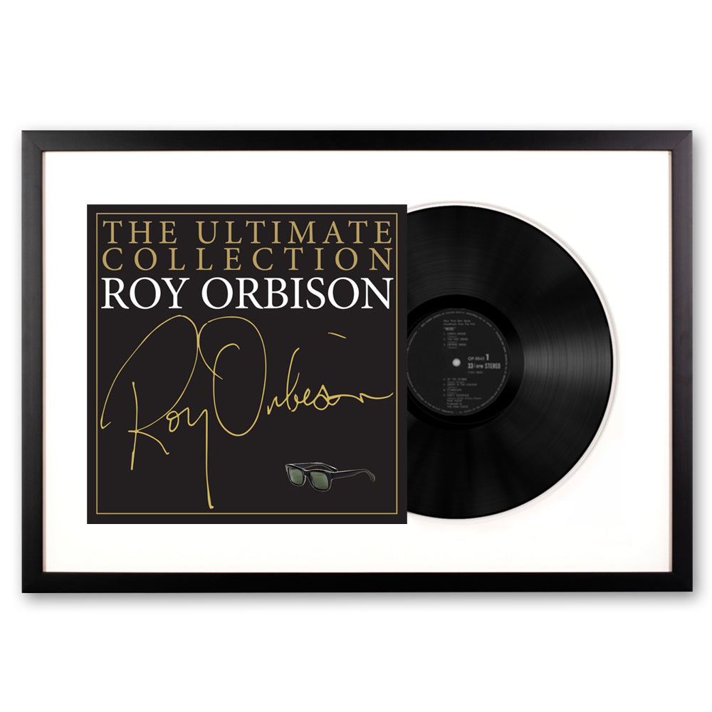 Framed Roy Orbison the Ultimate Collection Vinyl Album Art-0