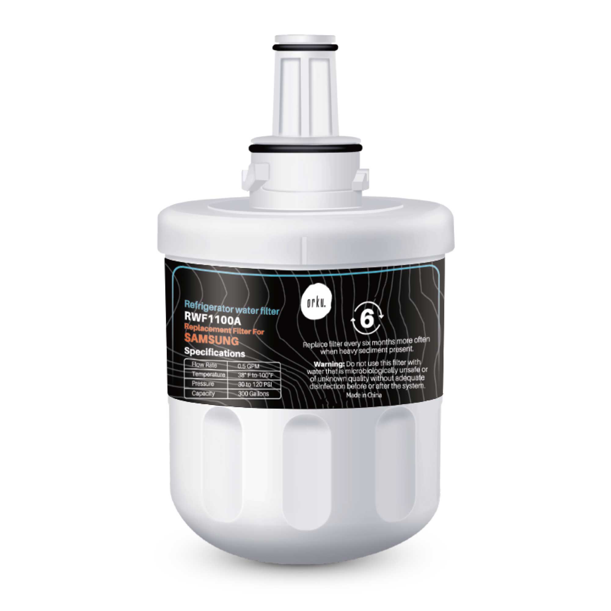 Fridge Water Filter Cartridge Replacement for Samsung - RFC1100A RWF1100-0
