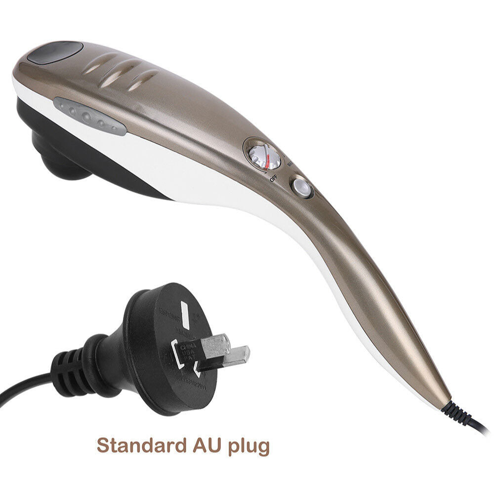 Full Body Handheld Massager Machine Champagne - 6 Massage Heads Neck Shoulder-2