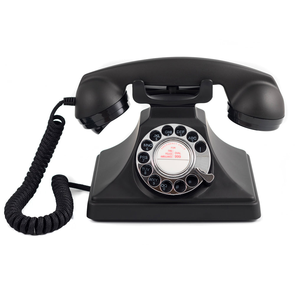GPO Retro 200 Rotary Telephone - Black-0